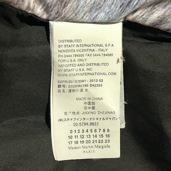 MM6 MAISON MARTIN MARGIELA Silver Fox Fur Print Puffer Jacket in Sz 38 - Picture 7 of 8